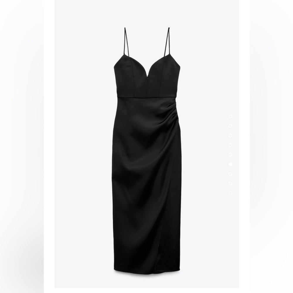 Zara satin midi dress
